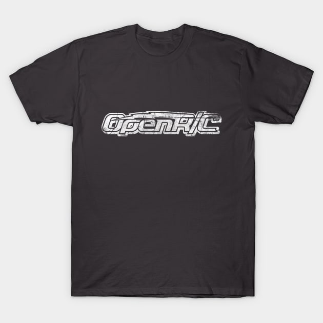 OpenRC white "worn" T-Shirt by DanielNoree